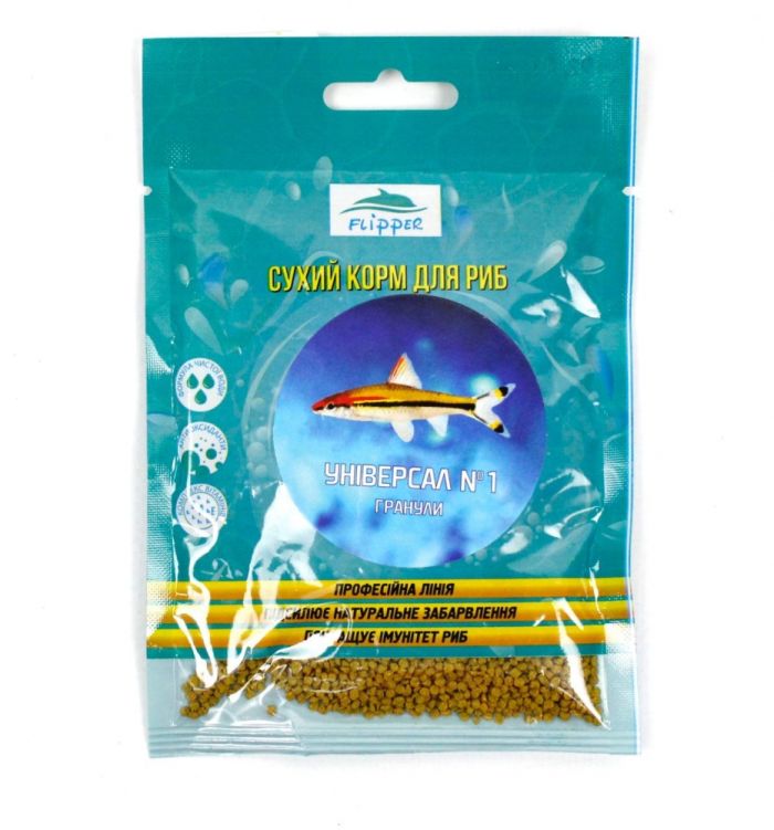 Flipper Універсал гранули сухий корм для риб 1 40г 100мл