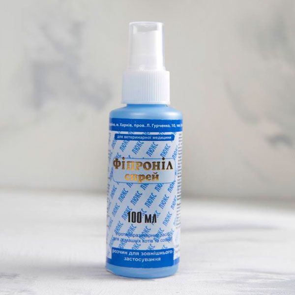 Фіпроніл спрей ЛЮКС для птахів і гризунів (фіпроніл) запах ванілі, Україна 100 мл