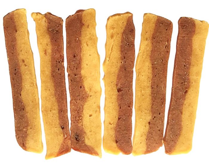 Бекон з куркою і качкою-ласощі для собак 500 г 