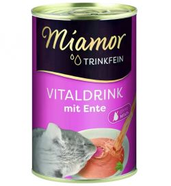 Ласощі для котів MIAMOR VitalDrink, 135 мл  з качкою