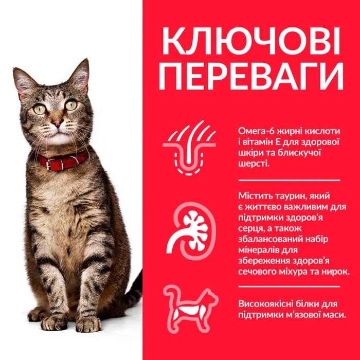 Hills Science Plan Adult Care з куркою сухий корм для дорослих кішок 1.5 кг 