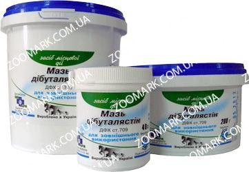 Дибуталястин-мазь ранозагоювальна 400 гр