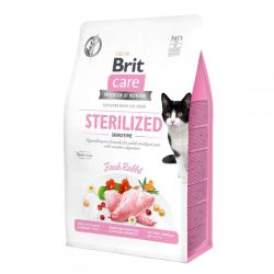 Brit Care Cat Grain-Free Sterilized Sensitive корм для стерилізованих котів з чутливим травленням 400г