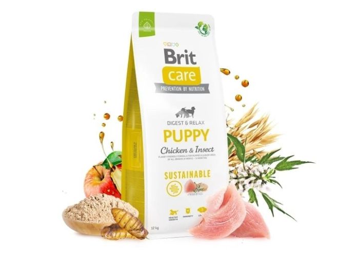 Brit Care Dog Sustainable Puppy Сухий корм для цуценят з куркою та комахами 1 кг