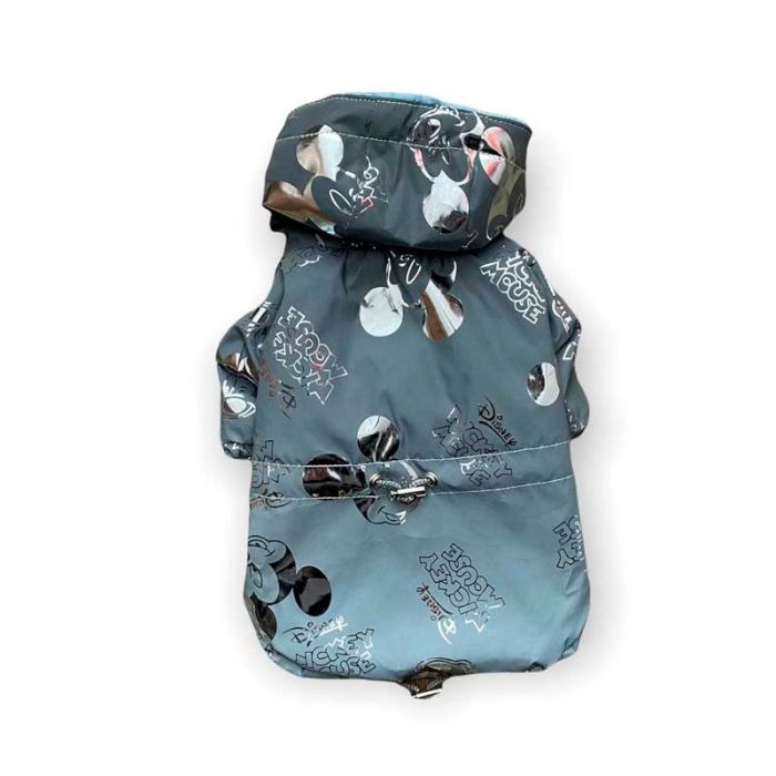 Дісней світловідбиваюча куртка для собак Dog Love сіра підклад фіолетовий L