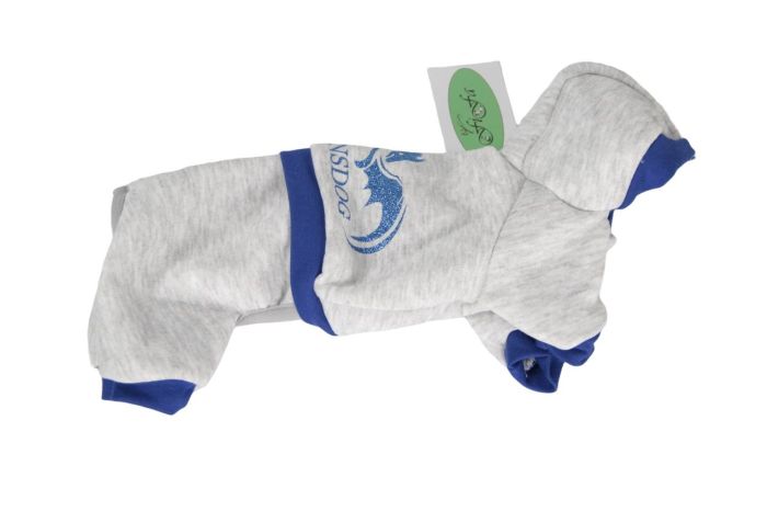 Дракоша комбінезон для собак хлопчиків трикотаж на флісі XS