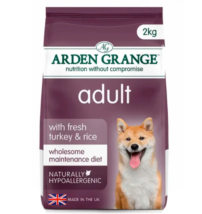 Сухий корм Arden Grange Turkey  Rice Adult для собак, з індичкою та рисом, 2 кг