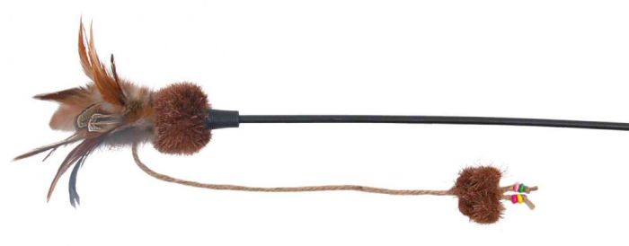 Вудка-дражнилка з метеликом і мячиком 54 см Тріксі 45741 