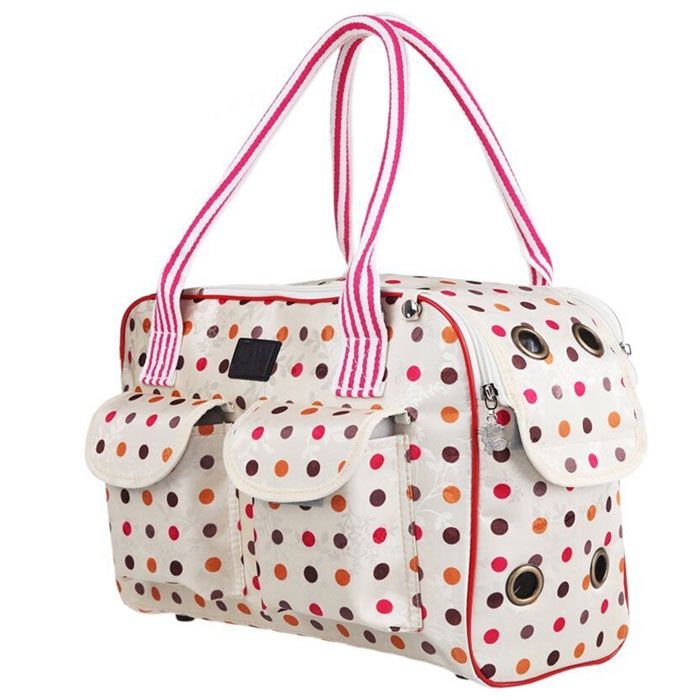 Сумка-переноска DODO 431830 см бежева в горошок L 