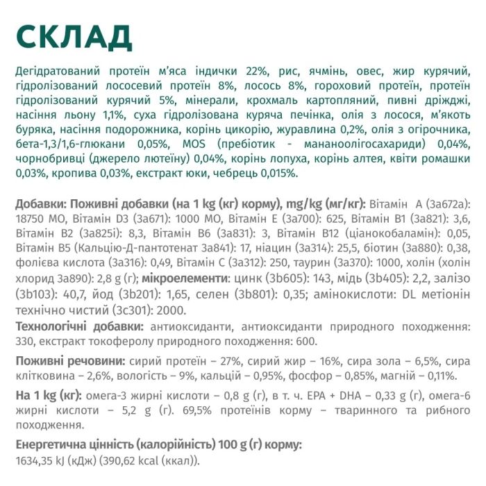 АКЦІЯ Optimeal із лососем сухий корм для собак мініатюрних порід із лососем 0.7+0.7 г 