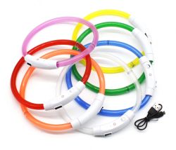 Нашийник 7 кольорів з USB АКЦІЯ -15 50 см.