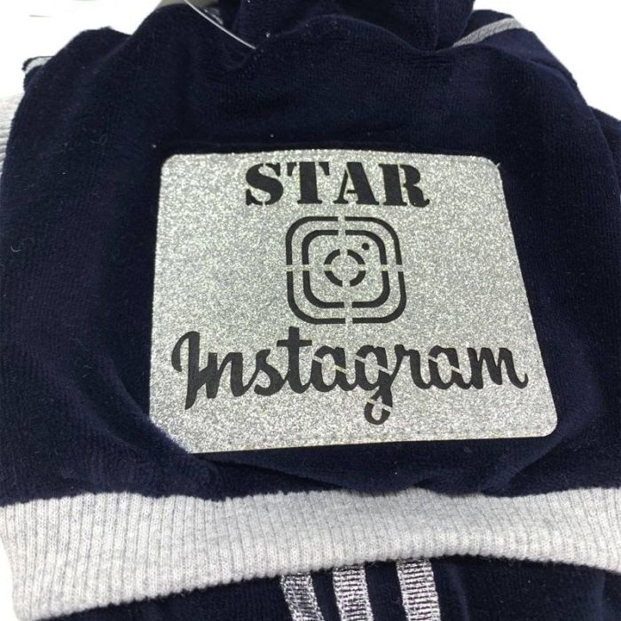 Instagram комбінезон для собак хлопчиків велюр XS
