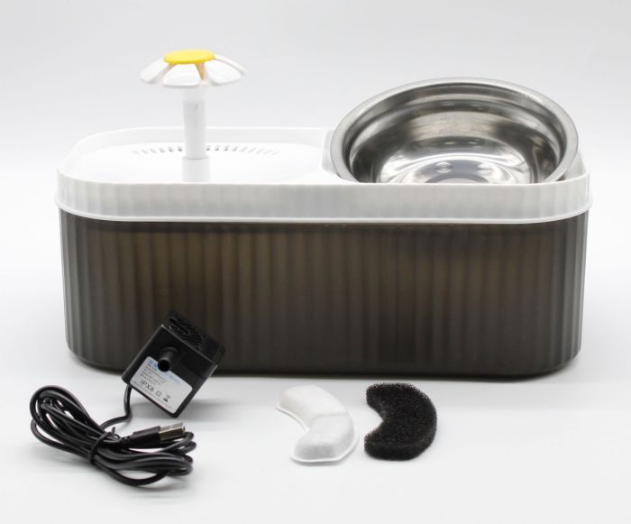 Автогодівниця - Фонтанчик для води: з USB Білий 300 мл  3л. 