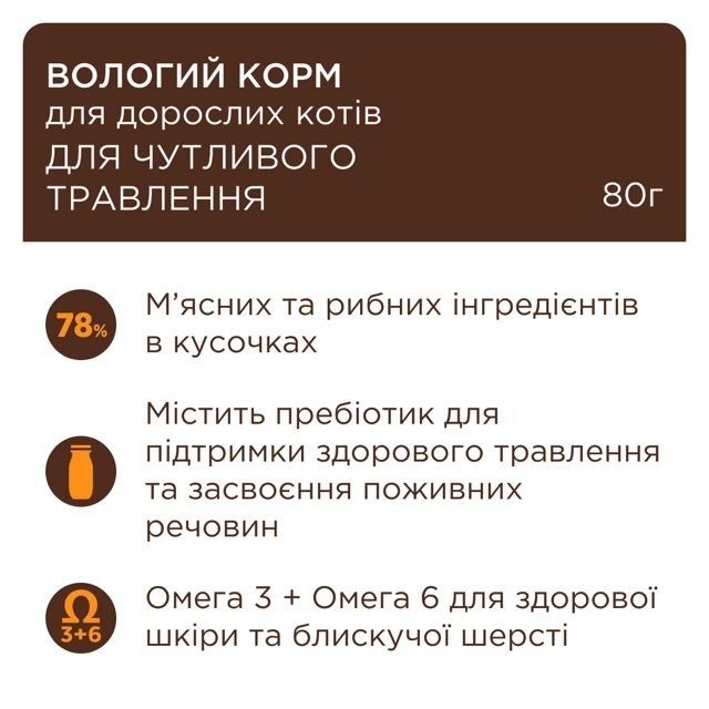 Клуб 4 лапи вологий корм для котів курка в соусі, 80 г Акція -12,5
