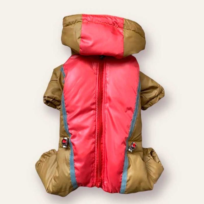 Рута комбінезон зимовий для собак дівчаток dog Love червоний S