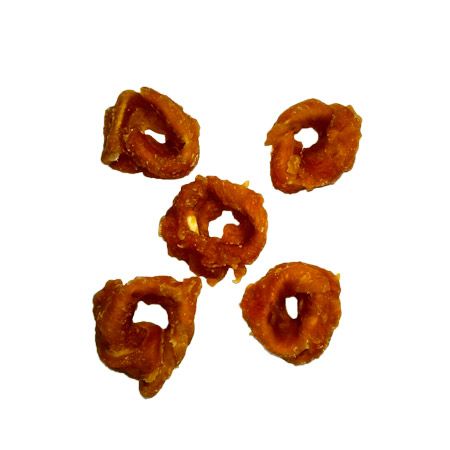 PAUSE snack колечка рибні, обмотані курячим мясом 500г 