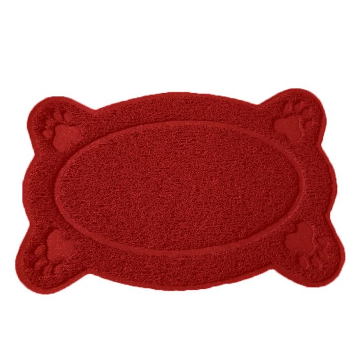 Килимок овал з лапками 2640см Червоний