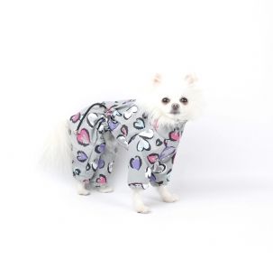 Дощовик Лірика Для собак, плащівка без підкладки унісекс S3 (А 33В 46-57 см.)