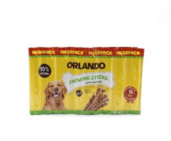 Ласощі для собак, палички ORLANDO DOG MEGAPACK, 16 шт по 11 г дичина (зелені)