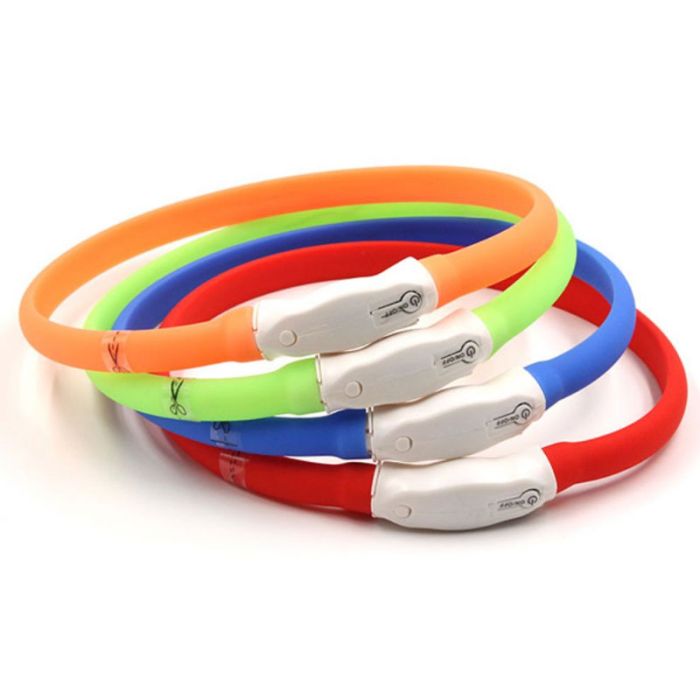 Нашийник м силіконовий миготливий 55 см CTY-C2 Зелений