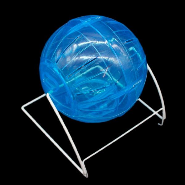 Куля для гризунів на підставці блакитний d - 12 см RJ107 