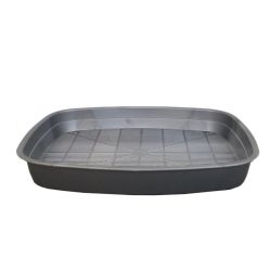 Туалет Дніпро для котів дрібний з сіткою Сірий