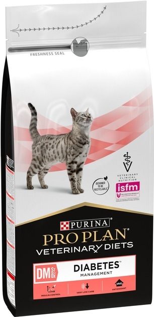АКЦІЯ Pro Plan Veterinary Diets DM STOX сухий корм для регулювання надходження глюкози у кішок 1,5 кг 