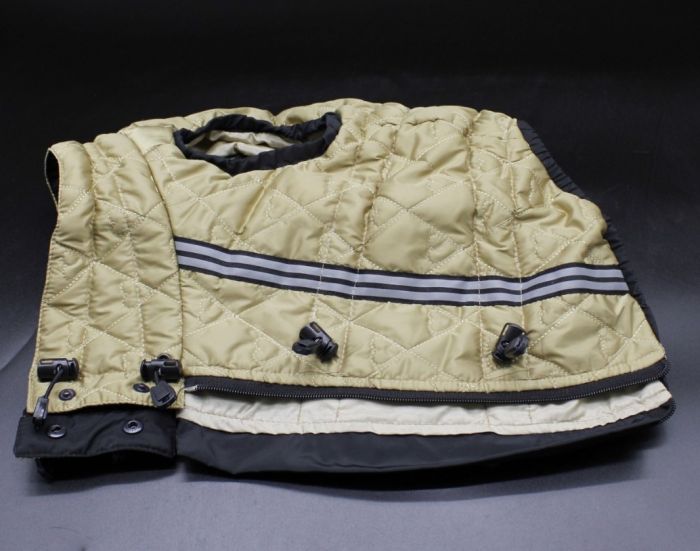 Жилет Бетсі стьогана плащівка золото (дівчинка) XXL