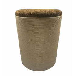 Когтеточка Троя пуфик сизаль Тканина