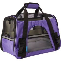 Сумка з килимком 40х28х25 см фіолетова 