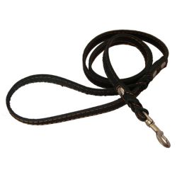 Повідець з ремінною шкіри з запльотом прострочений 18 мм