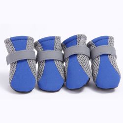 Черевики для собак неопренові M 90х65 мм Сіро-сині