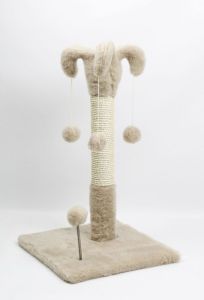 Когтеточка для кішок джутова Арлекін Бежевий