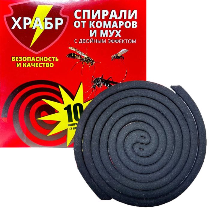 Хоробрий спіраль проти комарів і мух 