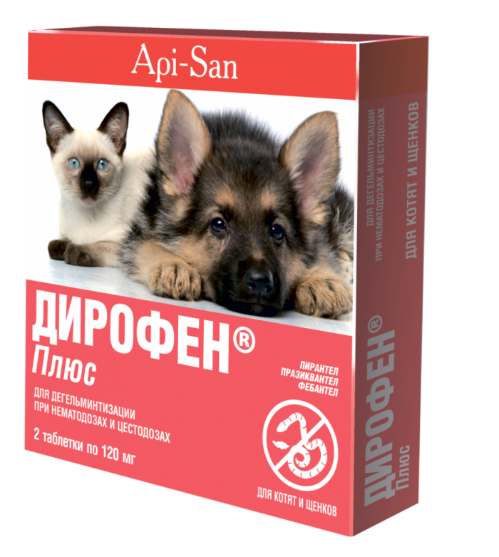 Дирофен плюс для кошенят і цуценят 6 таблеток 