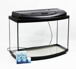 Комплект Акваріум овал + Кришка LED + ПІддон + Подарунок 125 л. (80х35х50)