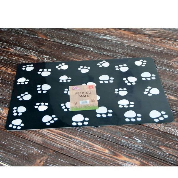Килимок під миску для тварин 28х42 см Білий