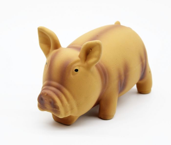 Порося латекс 15 см. Коричневий