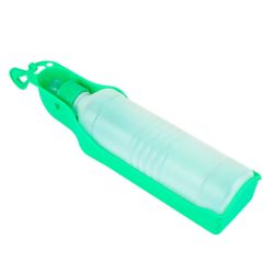 Портативна дорожня поїлка для собак з ємністю для води салатова, 500 мл 