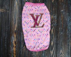 Майка для собак дівчаток Луї Вітон трикотаж S
