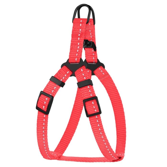 Шлея для собак BronzeDog Коралова пластиковий фастекс 1224 68Т 10мм (24-30см)