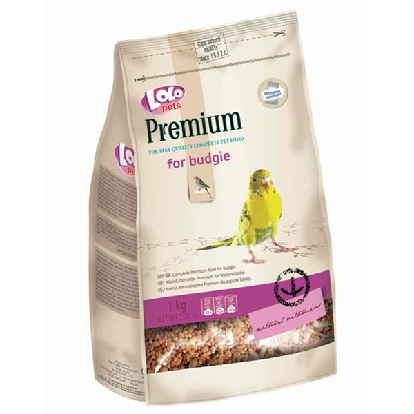 Lolopets Корм Premium для хвилястих папуг 1кг 70212 