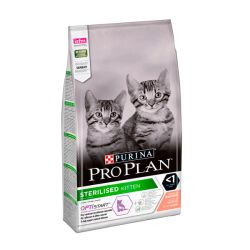 PRO PLAN Sterilised Kitten сухий корм для стерилізованих кошенят із лососем 400г