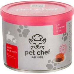 Pet chef консерви для кішок Мясне асорті 360г