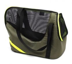 Сумка Крос хакі (салатова смуга), 34х40х23 см 