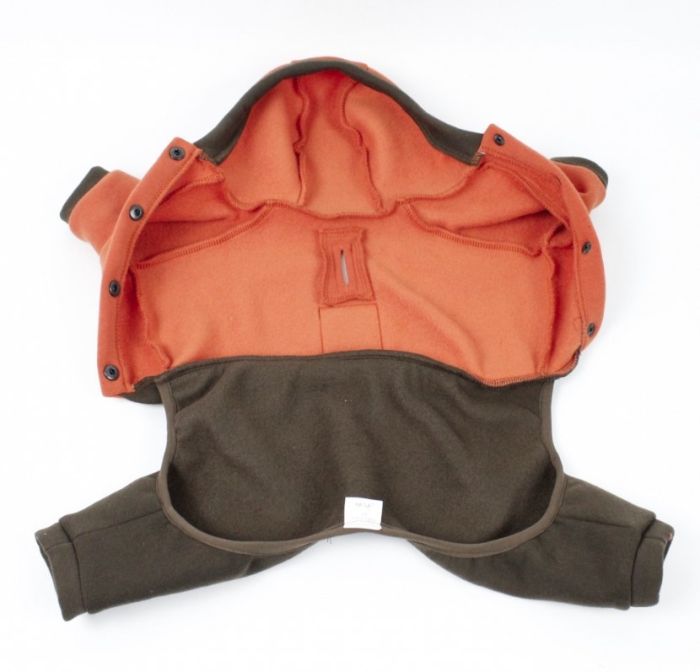 Комбінезон Стиль трикотаж на флісі помаранчево-коричневий (хлопчик) М