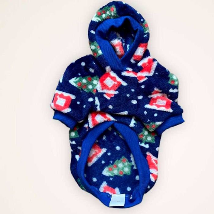 Новорічна толстовка для собак Dog Love синя M