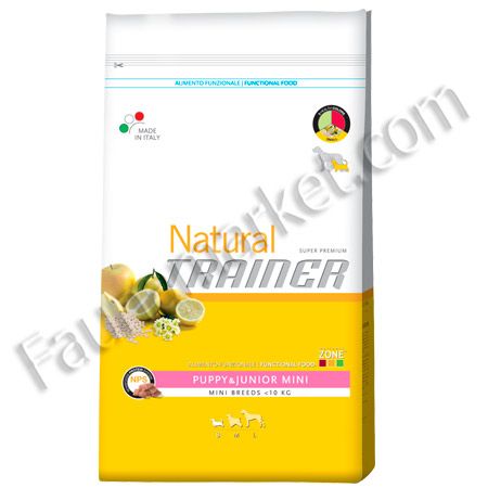 Trainer Natural Puppy  Junior Mini для цуценят дрібних порід з куркою та індичкою 2кг 