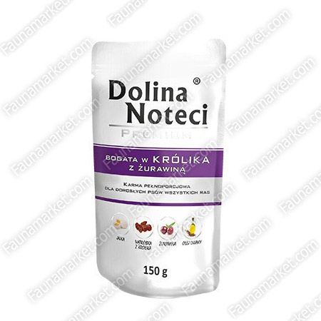 Dolina Notice Premium Dog кролик і журавлина 500г 