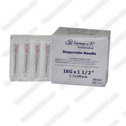 Голка одноразова інєкційна 100 шт. 1,240 мм.